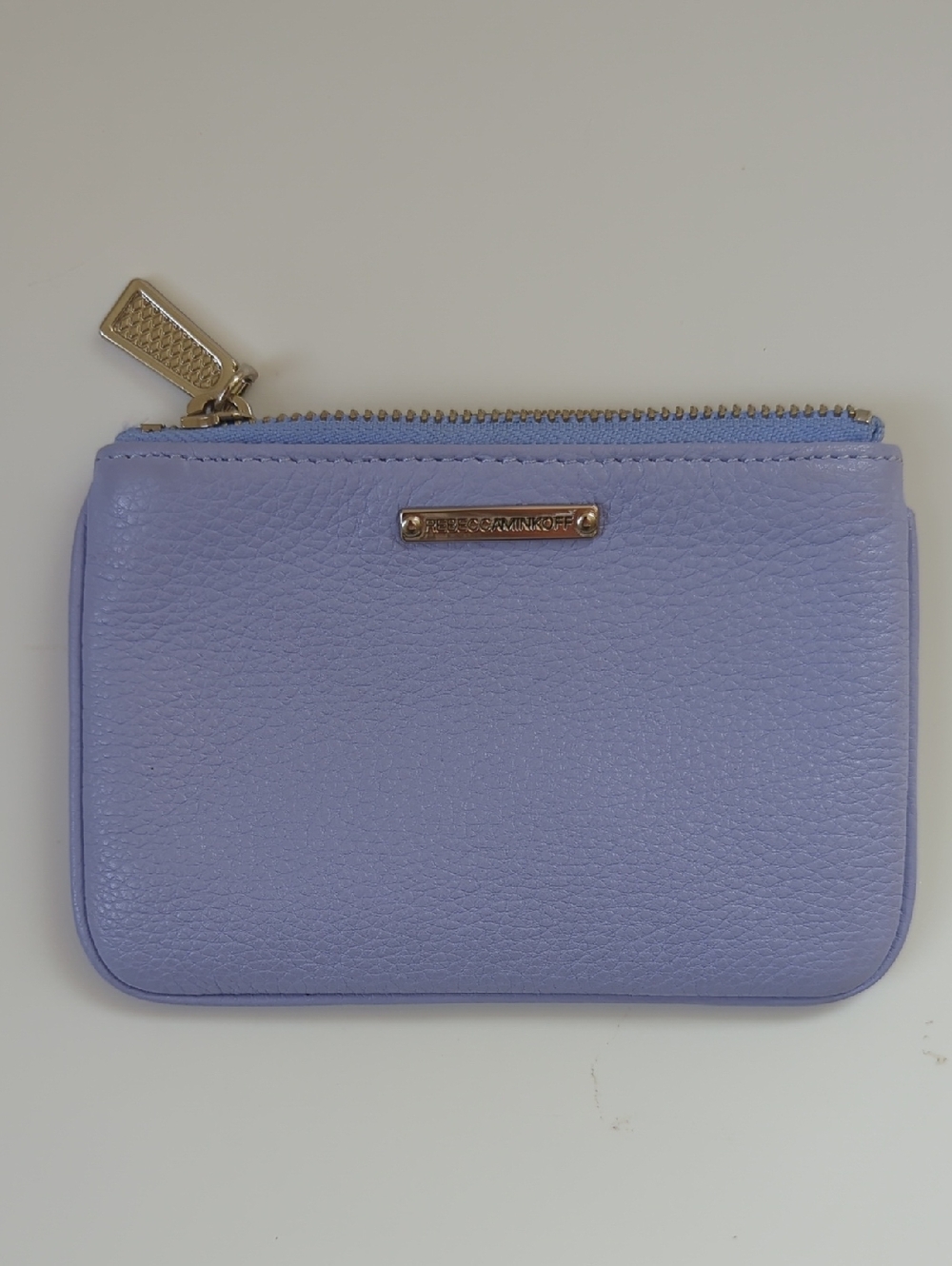 Rebecca Minkoff Lavender Leather Zip Pouch